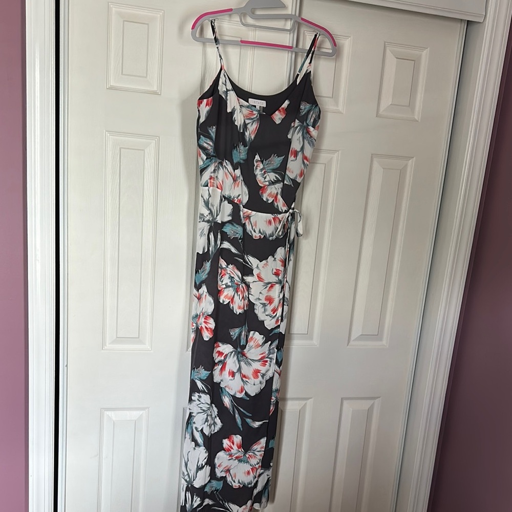 1. State Pink and White Maxi Sundress for Wedding Guest